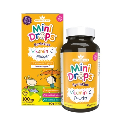 Natures Aid Mini Drops Sprinkles Vitamin C Powder 90g